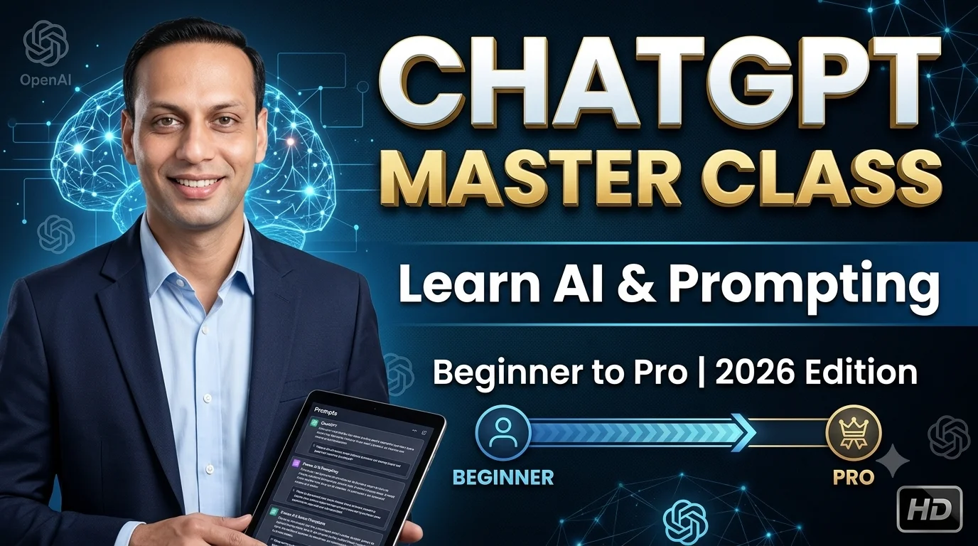 ChatGPT Master Class: Learn AI & Prompting from Beginner to Pro